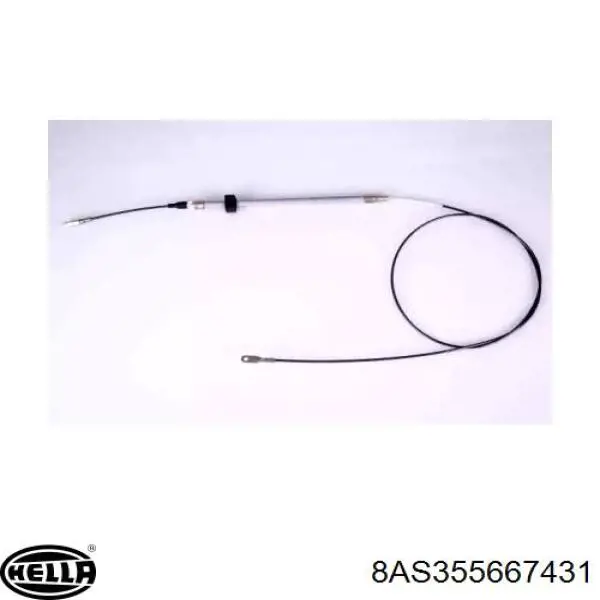 Купити 8AS355667431 HELLA Трос ручного гальма передній