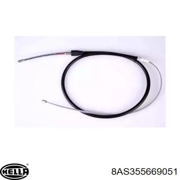 Купити 8AS355669051 HELLA Трос ручного гальма задній, правий/лівий