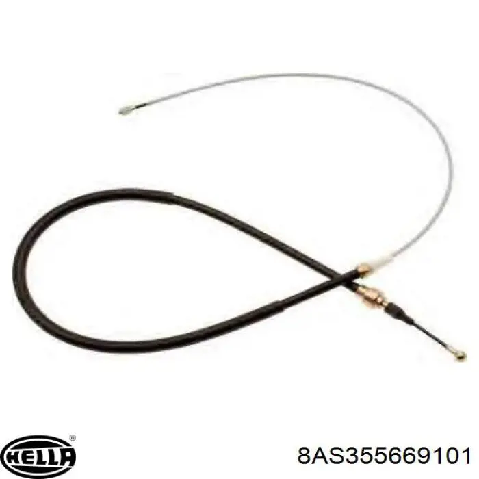 Купити 8AS355669101 HELLA Трос ручного гальма задній, правий/лівий