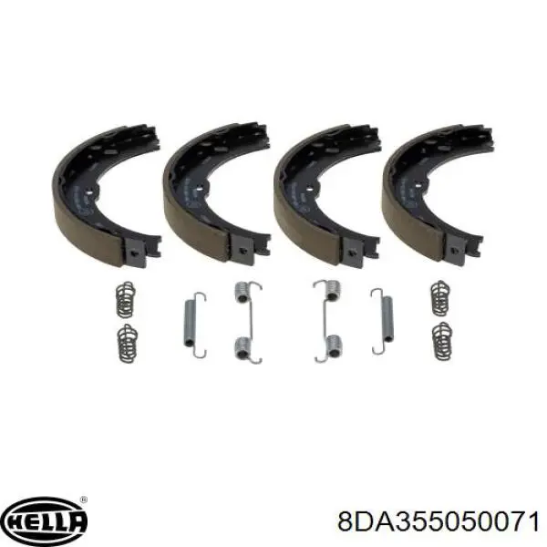 Купити 8DA355050071 HELLA Гальмівні колодки гальма стоянки
