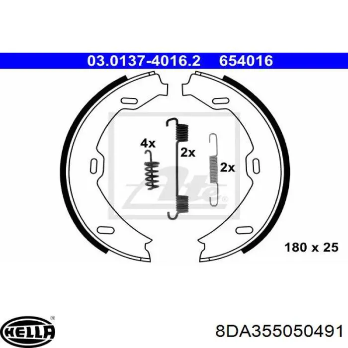 Колодки ручника BC08880 Starline