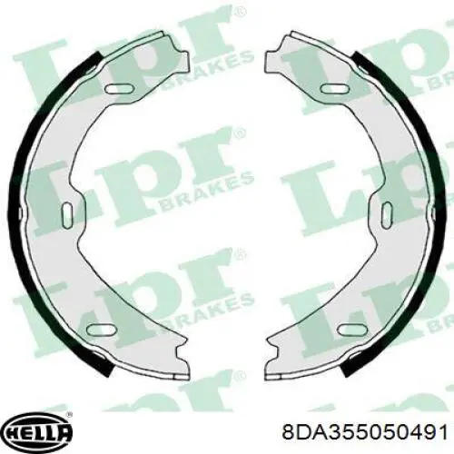 Колодки стоянкового гальма Bosch 986487724