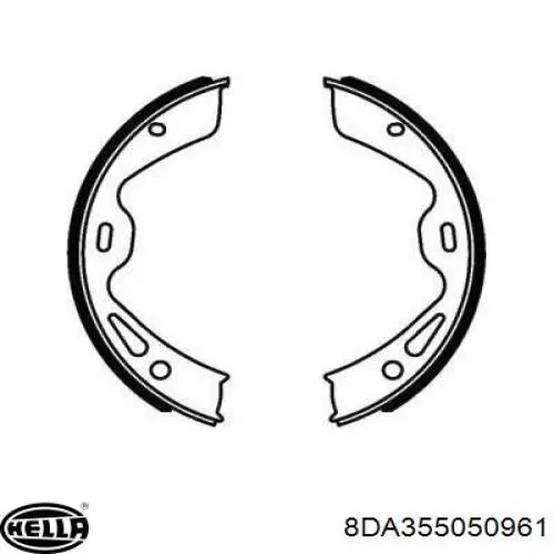 Колодки ручника RB8815 Raiso