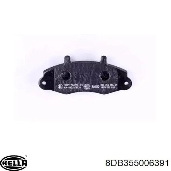 Колодки гальмівні передні, дискові 8DB355006391 HELLA