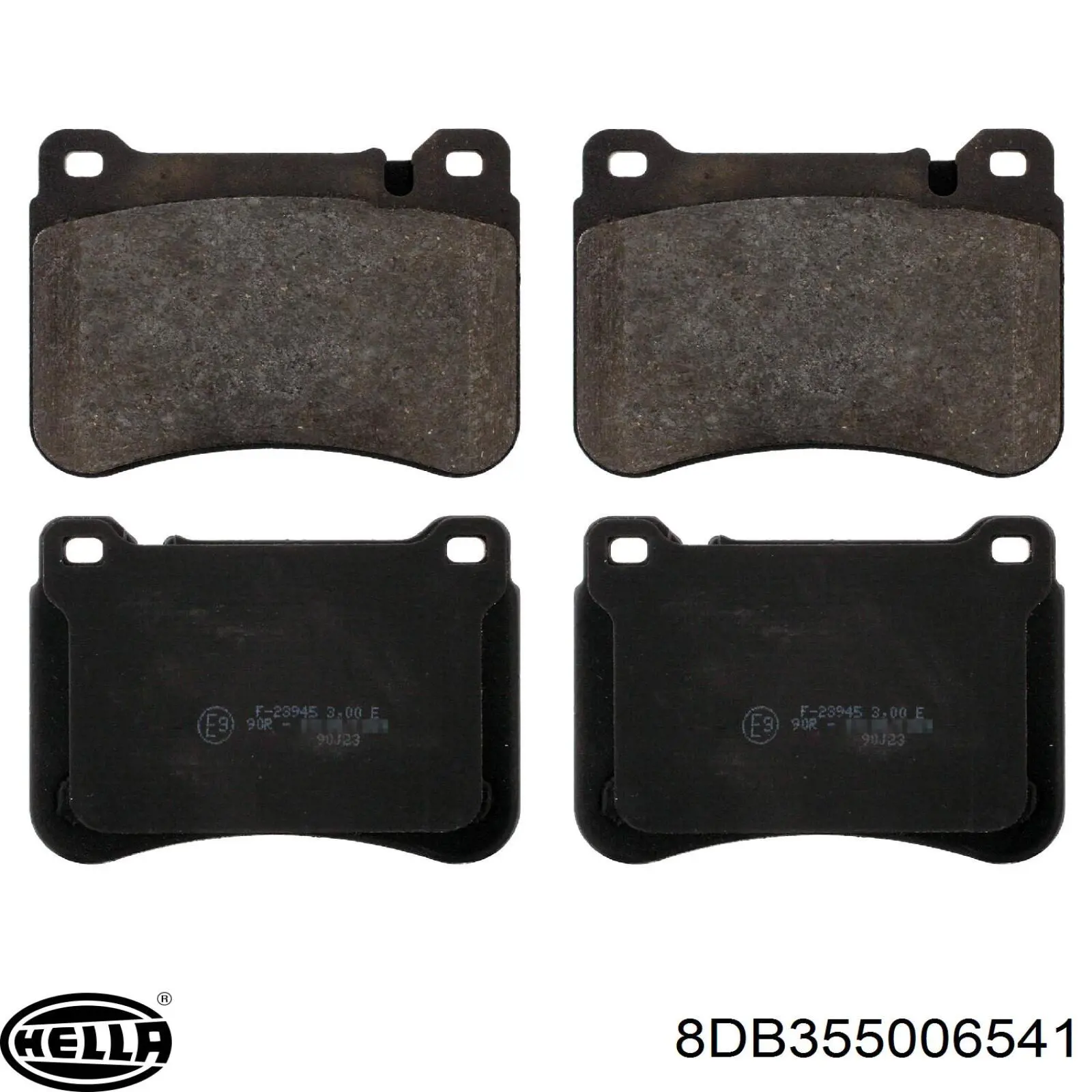 Передні тормозні колодки 8DB355006541 HELLA