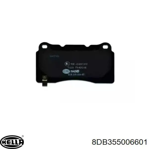 8DB355006601 HELLA колодки гальмівні передні, дискові