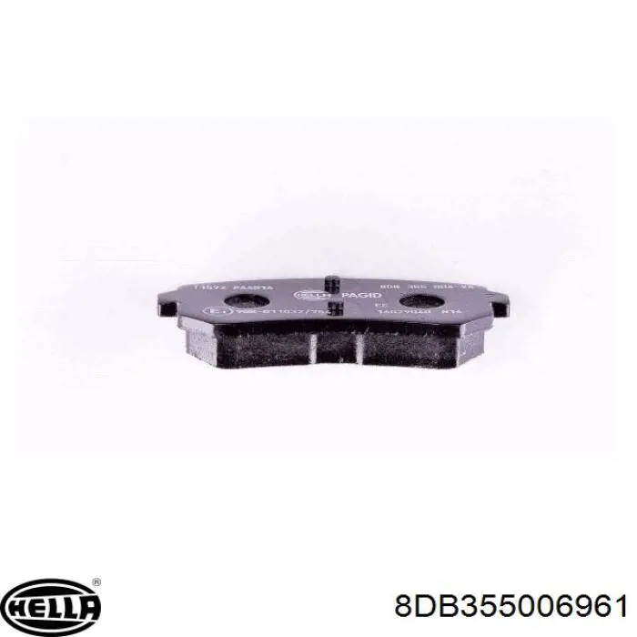 Задні гальмівні колодки 8DB355006961 HELLA