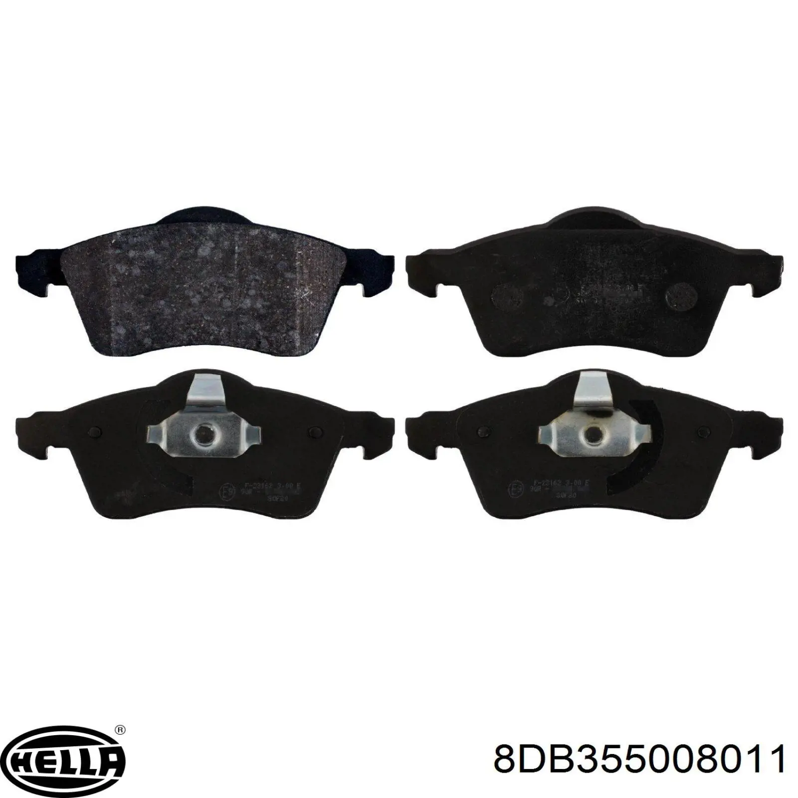 Купити 8DB355008011 HELLA Колодки гальмівні передні, дискові