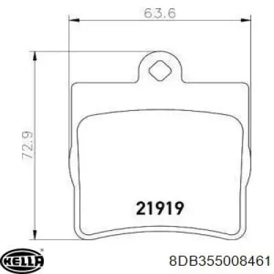 Задні гальмівні колодки HELLA 8DB355008461 ціна, від 18.24 USD