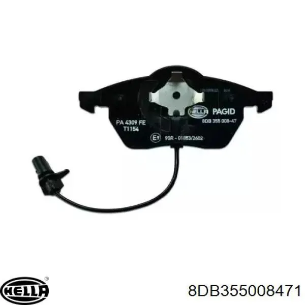 Гальмівні колодки HELLA 8DB355008471 ціна, від 23.14 USD