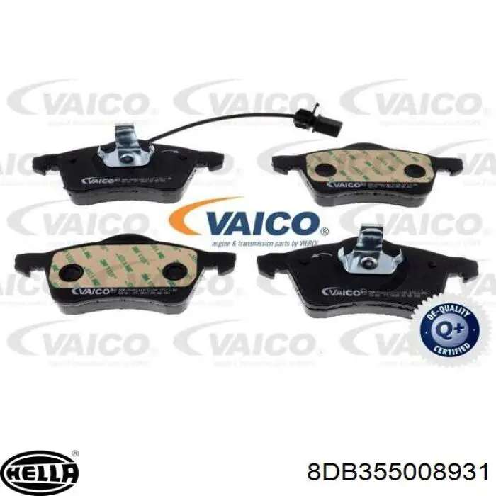 Передні тормозні колодки 8DB355008931 HELLA