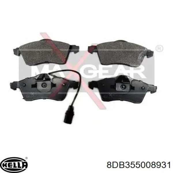 Передні тормозні колодки 8DB355008931 HELLA