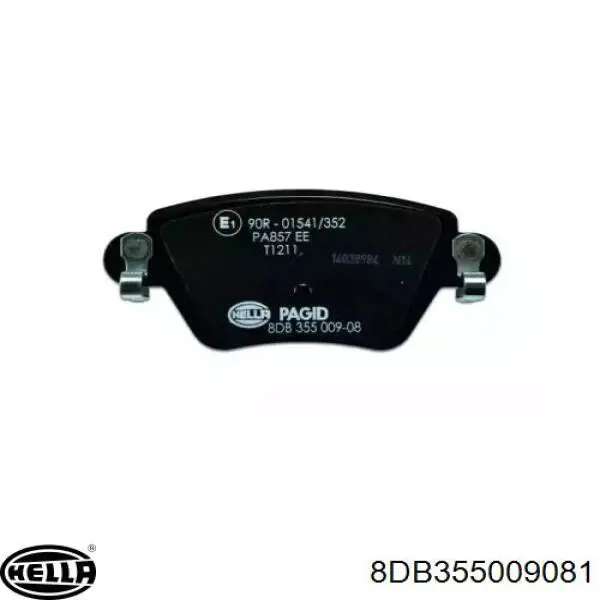 Колодки гальмові задні, дискові 8DB355009081 HELLA