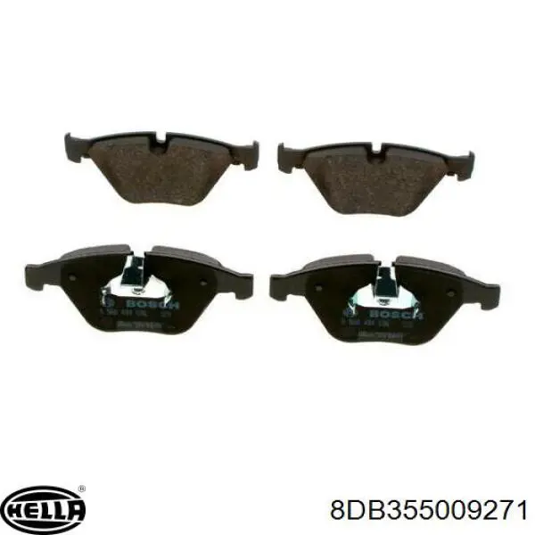 Передні тормозні колодки 8DB355009271 HELLA