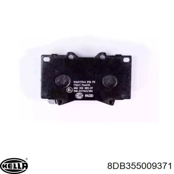 Колодки гальмівні передні, дискові 8DB355009371 HELLA