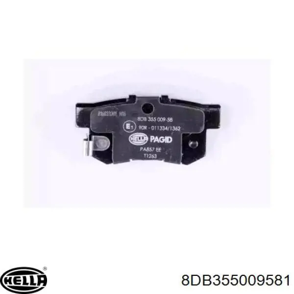 Задні гальмівні колодки 8DB355009581 HELLA