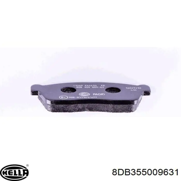 Гальмівні колодки HELLA 8DB355009631 ціна, від 20.45 USD