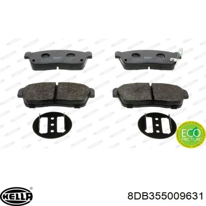 Тормозні колодки HELLA 8DB355009631