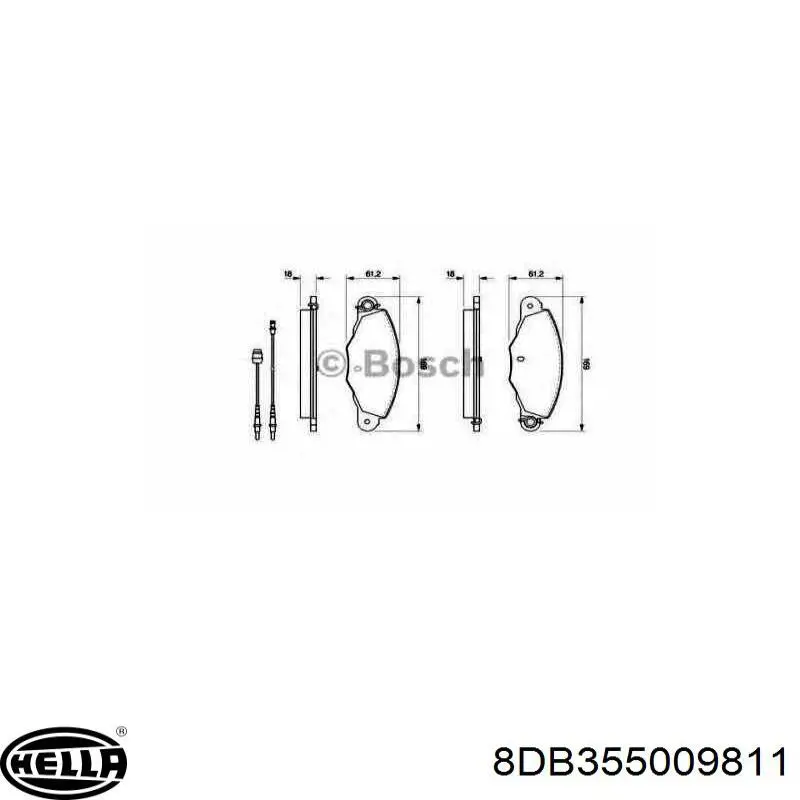 Передні тормозні колодки 425184 Peugeot/Citroen