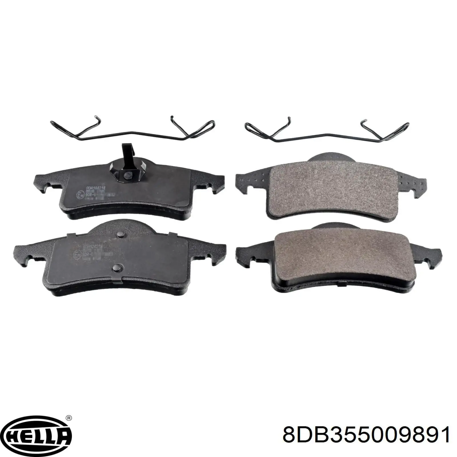 Купити 8DB355009891 HELLA Задні колодки