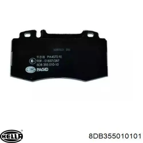 Гальмівні колодки HELLA 8DB355010101 ціна, від 44.81 USD