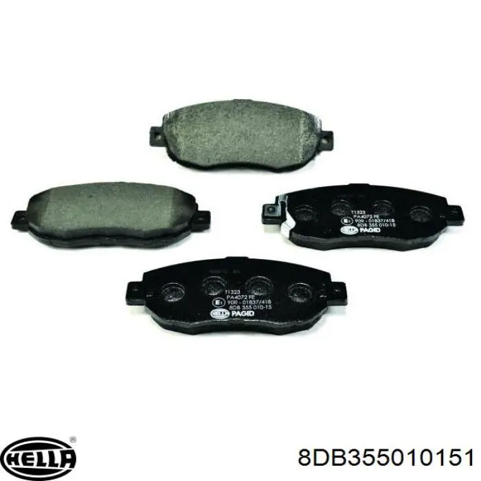Купити 8DB355010151 HELLA Колодки гальмівні передні, дискові