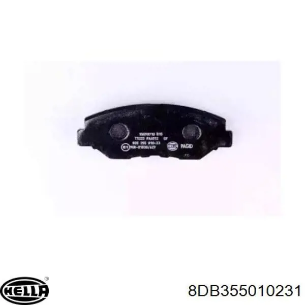 8DB355010231 HELLA колодки гальмівні передні, дискові