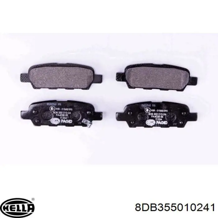 Купити 8DB355010241 HELLA Задні колодки