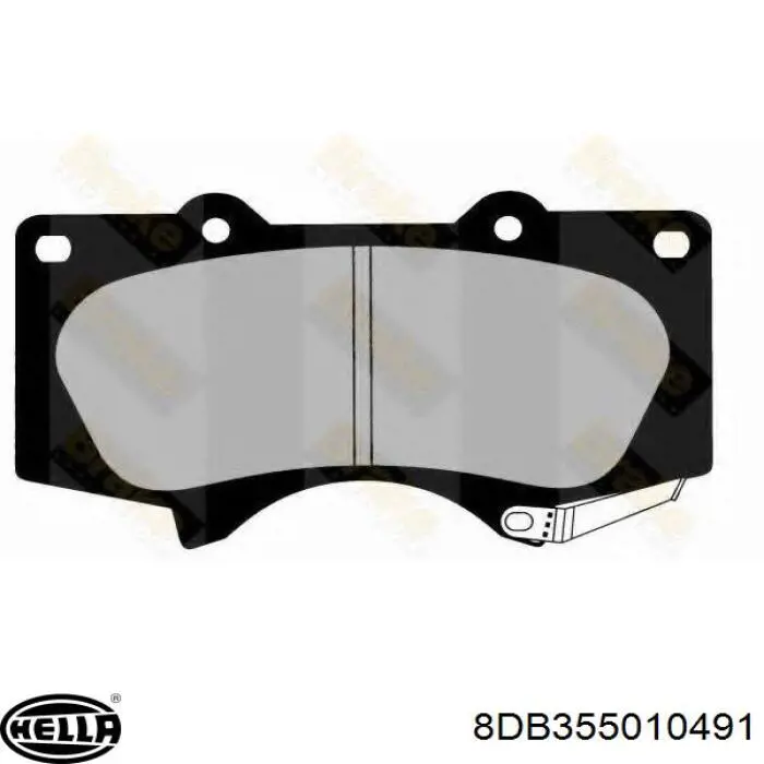 Купити 8DB355010491 HELLA Колодки гальмівні передні, дискові