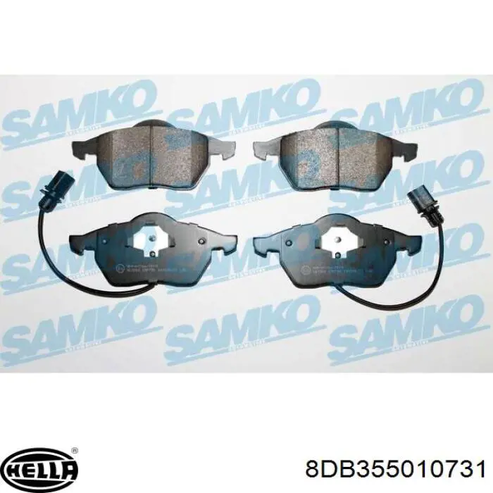 Купити 8DB355010731 HELLA Колодки гальмівні передні, дискові