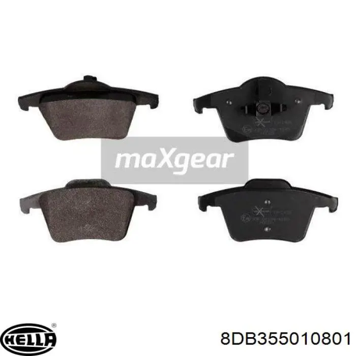 Задні гальмівні колодки 8DB355010801 HELLA