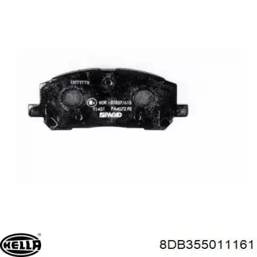 Гальмівні колодки HELLA 8DB355011161 ціна, від 35.86 USD