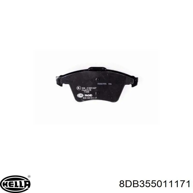 Передні тормозні колодки 8DB355011171 HELLA