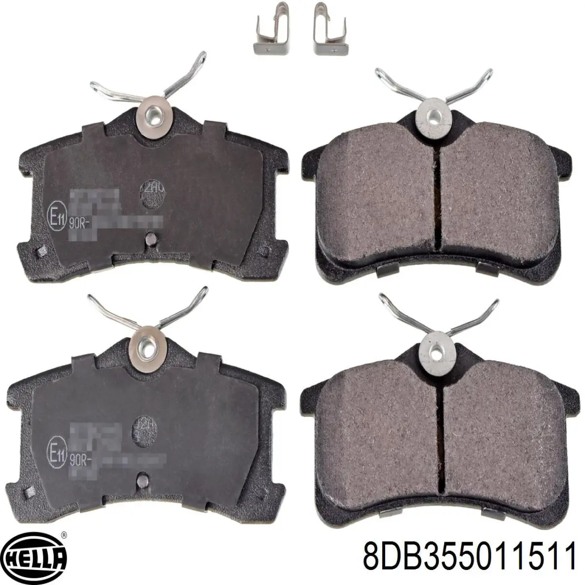 Купити 8DB355011511 HELLA Задні колодки