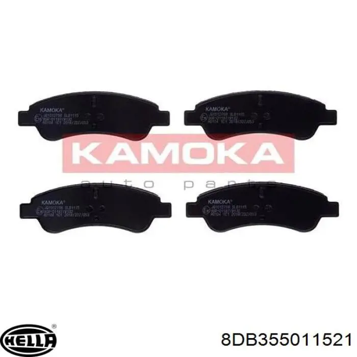 Передні тормозні колодки 8DB355011521 HELLA