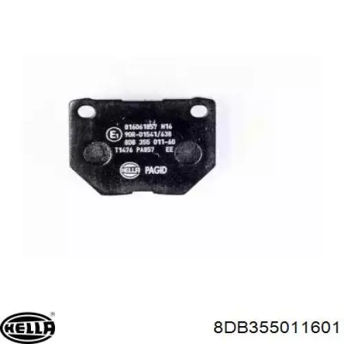 Колодки гальмові задні, дискові 8DB355011601 HELLA