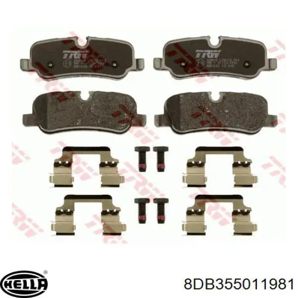 Купити LR055455 Britpart Задні колодки