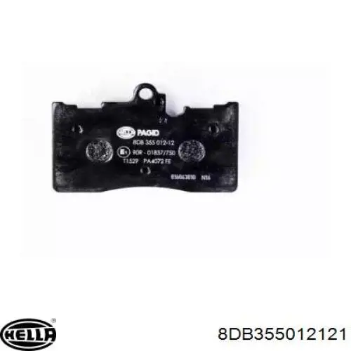 Гальмівні колодки HELLA 8DB355012121 ціна, від 37.49 USD