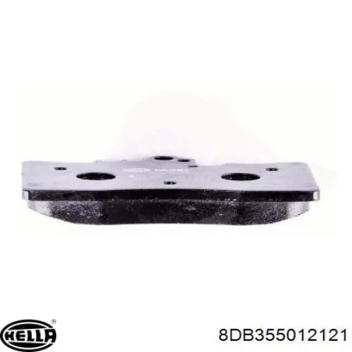 Купити 8DB355012121 HELLA Колодки гальмівні передні, дискові