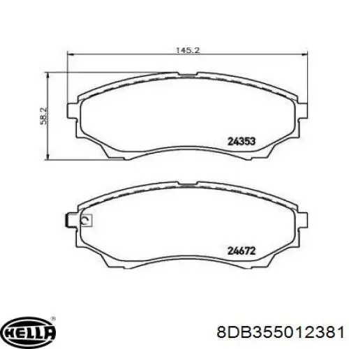 Купити 1454544 Ford Колодки гальмівні передні, дискові