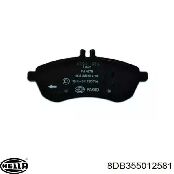 Гальмівні колодки HELLA 8DB355012581 ціна, від 39.66 USD