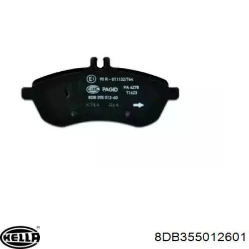 Гальмівні колодки HELLA 8DB355012601 ціна, від 39.69 USD