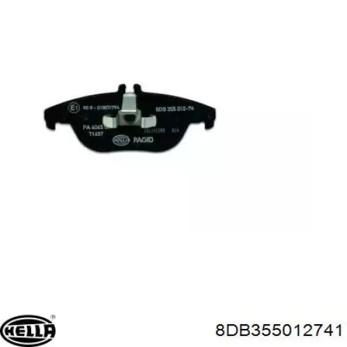 Колодки гальмові задні, дискові 8DB355012741 HELLA