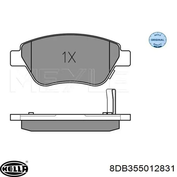 Гальмівні колодки HELLA 8DB355012831 ціна, від 21.93 USD