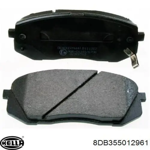 Передні тормозні колодки 8DB355012961 HELLA