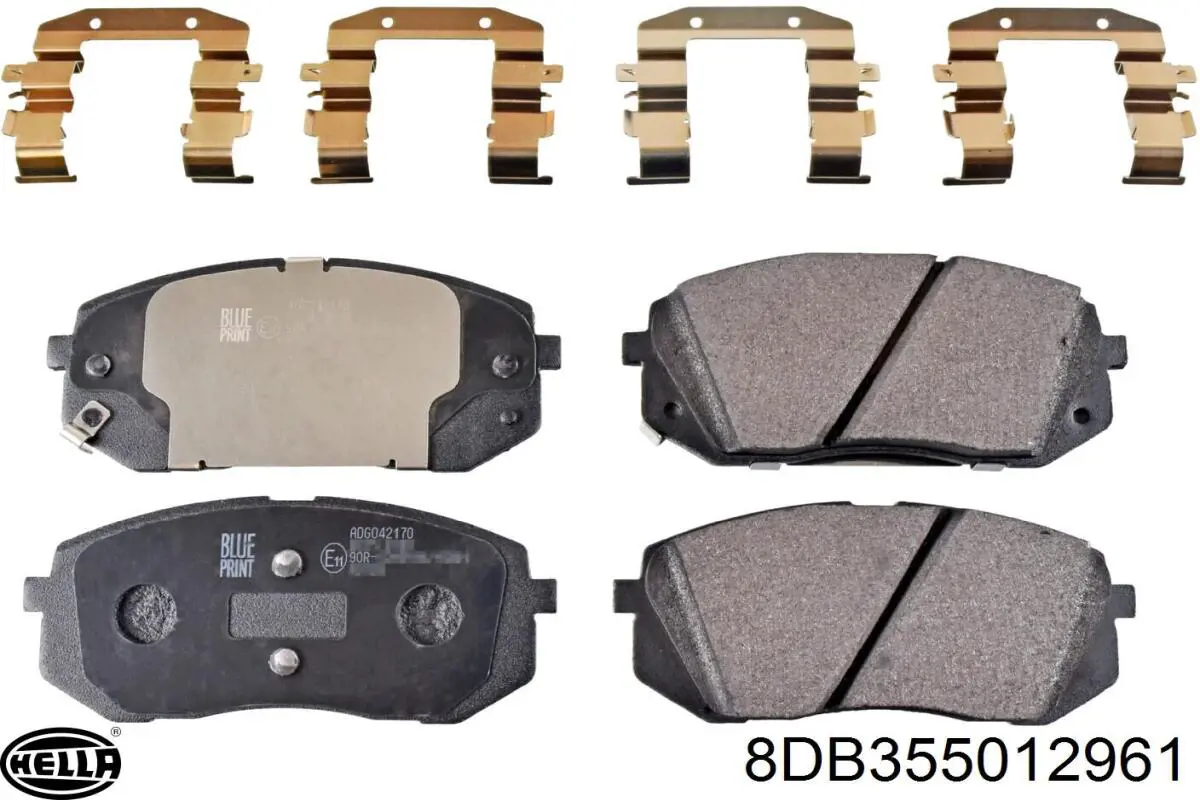 Гальмівні колодки HELLA 8DB355012961 ціна, від 29.40 USD