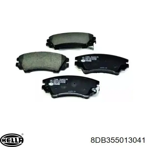 Гальмівні колодки HELLA 8DB355013041 ціна, від 48.12 USD