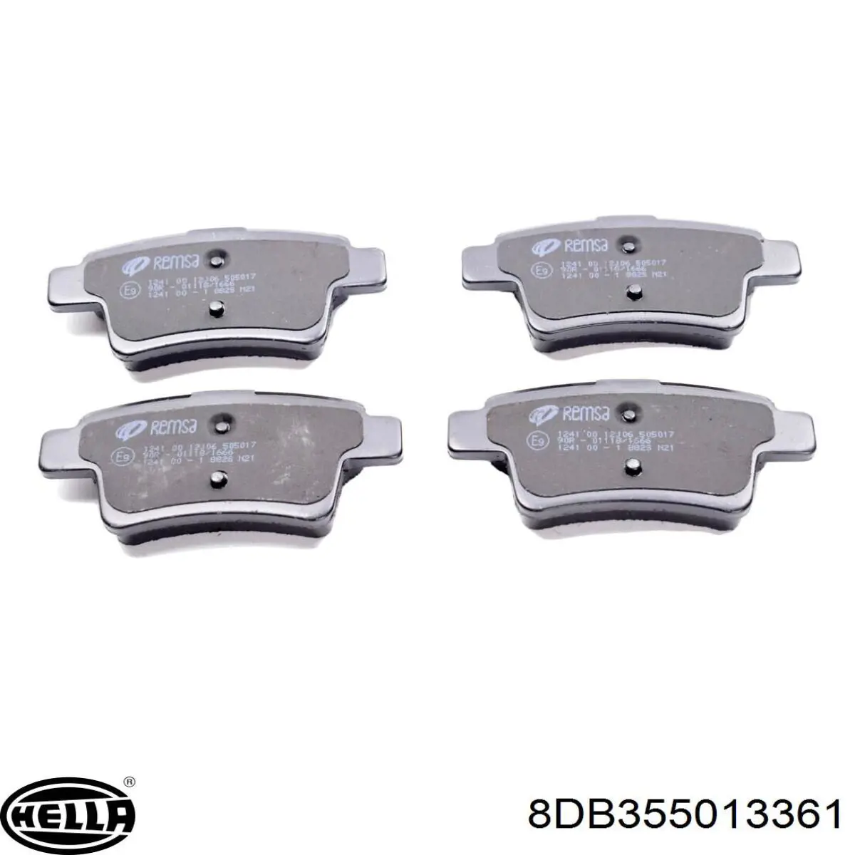 Купити 8DB355013361 HELLA Задні колодки