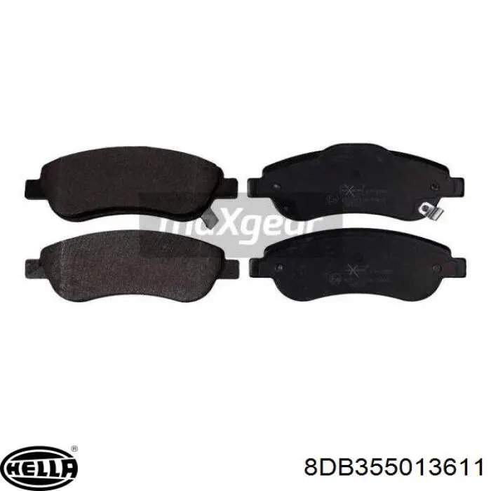 Передні тормозні колодки 8DB355013611 HELLA