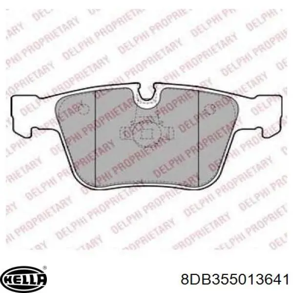 Задні дискові колодки Mercedes A1644201020